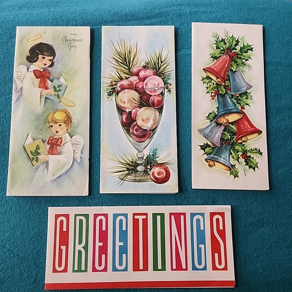 Vintage Holiday Greeting Cards Set